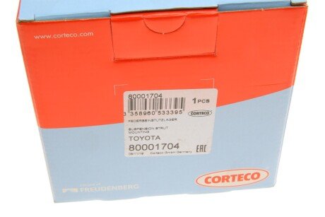 Опора стойки амортизатора corteco 80001704