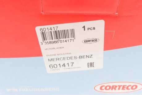 Подушка (опора) двигателя corteco 601417