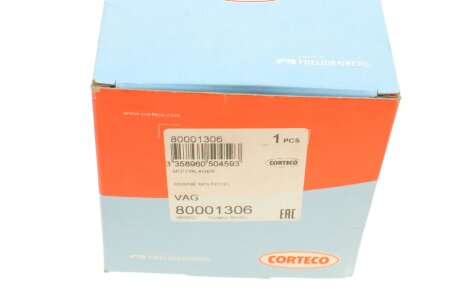 Подушка (опора) двигателя corteco 80001306