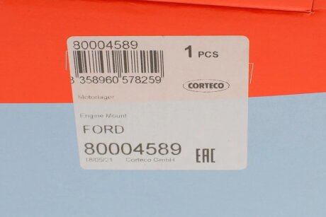 Подушка (опора) двигателя corteco 80004589