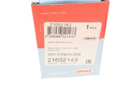 Важіль передньої підвіски corteco 21652143
