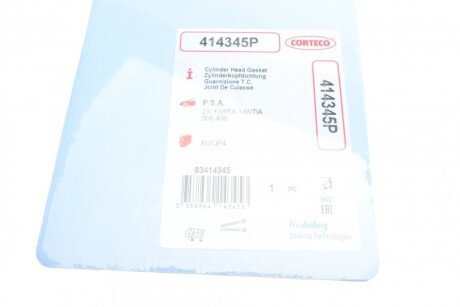 Прокладка Г/Б Peugeot 306, 406 1.8i 16V mot. XU7JP4/LFY / 97- corteco 414345P