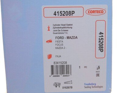 Прокладка, головка цилиндра FORD 1,4 16V 12.2002- corteco 415208P