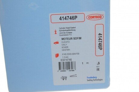 Прокладка головки блока цилиндров IVECO 2.8TD 8140.23/8140.43S 2! 1.3MM 96- corteco 414746P