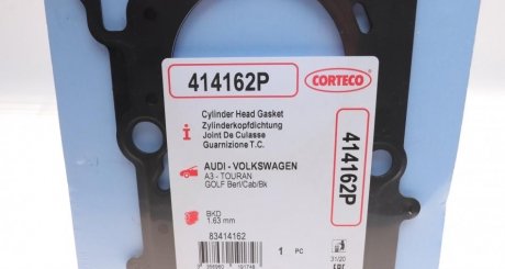 Прокладка головки блока цилиндров VAG 2.0TDI 16V 2! 1.63MM corteco 414162P