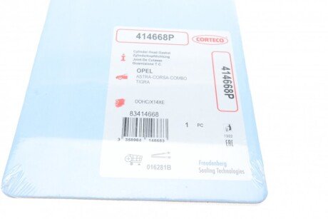Прокладка головки блока corteco 414668P