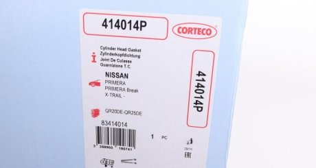 Прокладка головки блока NISSAN QR20DE/QR25DE corteco 414014P