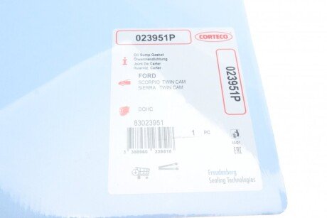 Прокладка масляного поддона двигателя FORD 2.0 DOHC corteco 023951P
