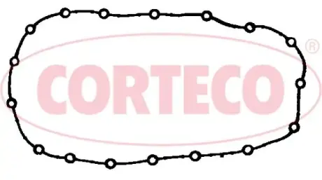 Прокладка піддону картера гумова corteco 028197P Опель Омега б