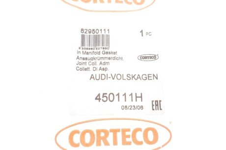 Прокладка впускного коллектора corteco 450111H