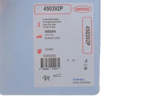 Прокладка впускного колектора corteco 450392P