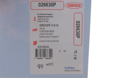 Прокладка выпускного коллектора corteco 026630P