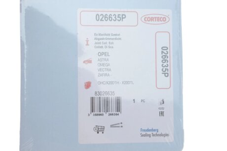 Прокладка выпускного коллектора corteco 026635P