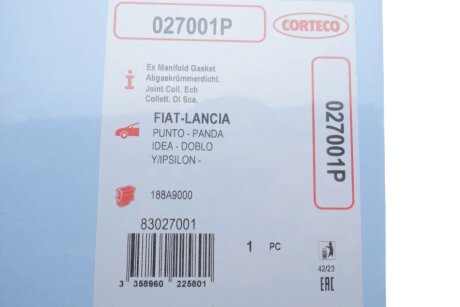 Прокладка выпускного коллектора corteco 027001P