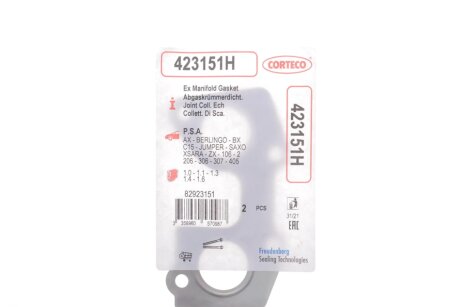 Прокладка випускного колектора corteco 423151H