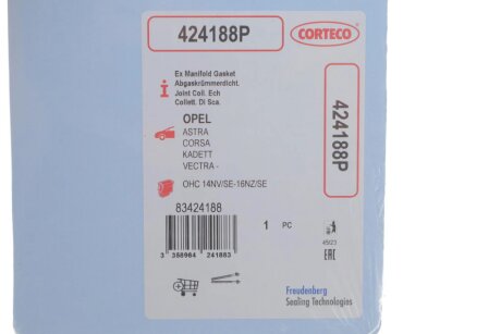 Прокладка выпускного коллектора corteco 424188P