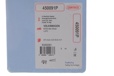 Прокладка выпускного коллектора corteco 450091P