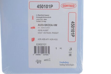 Прокладка выпускного коллектора corteco 450101P