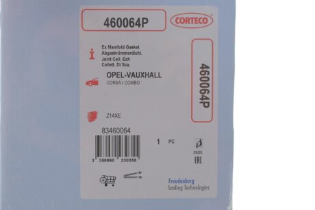 Прокладка выпускного коллектора corteco 460064P