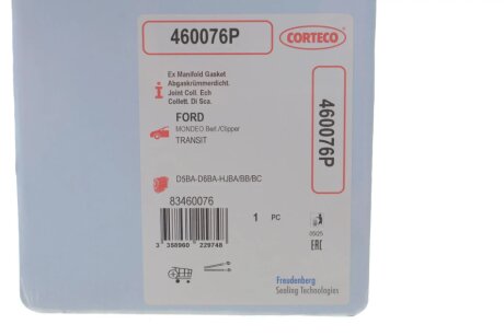 Прокладка выпускного коллектора corteco 460076P