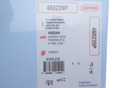 Прокладка выпускного коллектора corteco 460239P