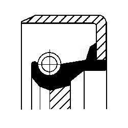 Сальник гідропідсилювача керма (гура) corteco 12011445B