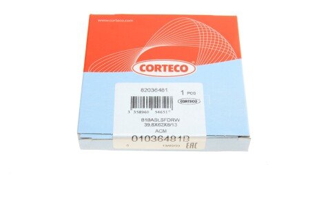 Сальник гумометалевий corteco 01036481B