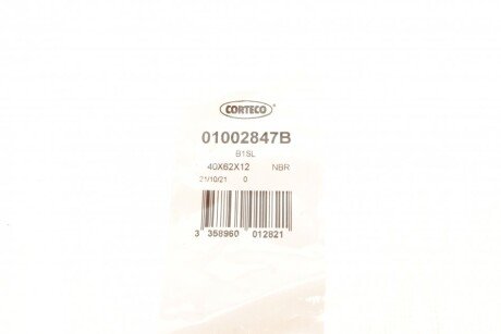 Сальник коленвала передний corteco 01002847B