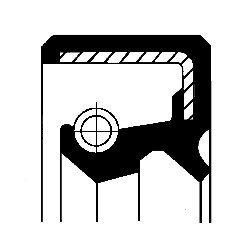 Сальник коленвала передний corteco 12000449B