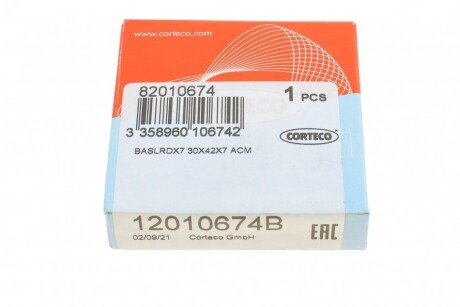 Сальник коленвала передній corteco 12010674B