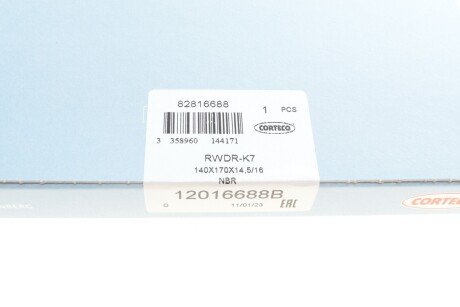 Сальник коленвала передний corteco 12016688B