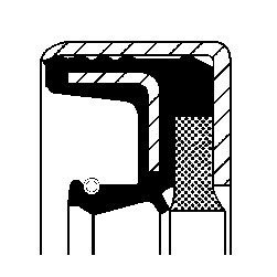 Сальник коленвала передний corteco 12036962B