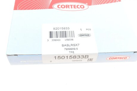 Сальник коленвала передній corteco 15015833B