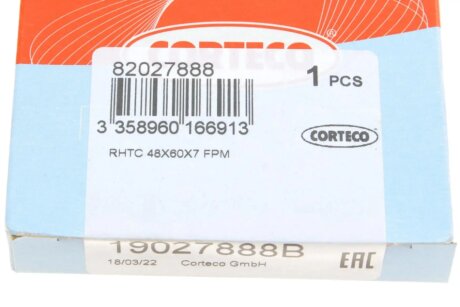 Сальник коленвала передній corteco 19027888B