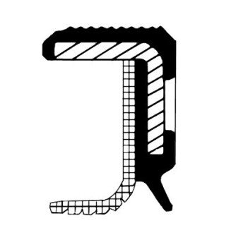 Сальник, колінчастий вал corteco 49390581