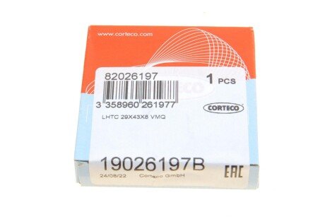 Сальник распредвала corteco 19026197B