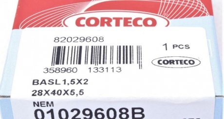 Сальник ступиці corteco 01029608B