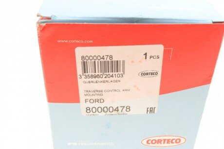 Сайлентблок переднего рычага corteco 80000478