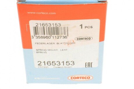 Сайлентблок (втулка) рессоры corteco 21653153