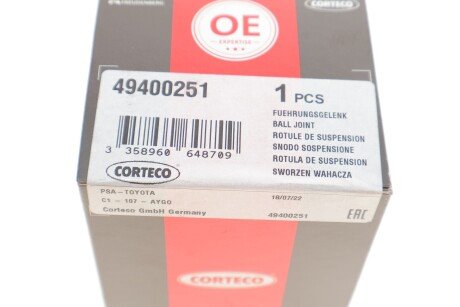 Шаровая опора corteco 49400251