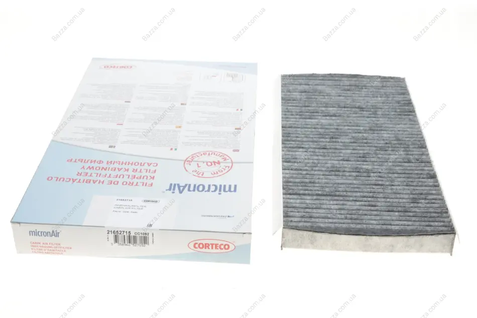 Вугільний фільтр салону Corteco 21652715 (фото 1)