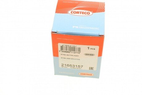 Втулка (резинка) переднего стабилизатора corteco 21653157