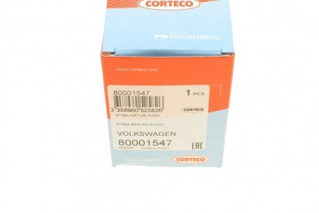 Втулка (резинка) переднего стабилизатора corteco 80001547