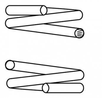 Пружина передняя cs germany 14504048