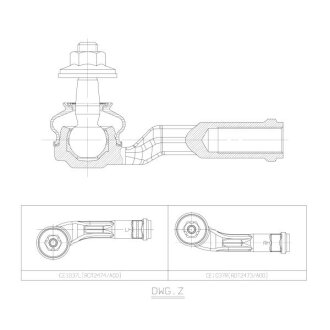 Наконечник рулевой тяги ctr CE1037R