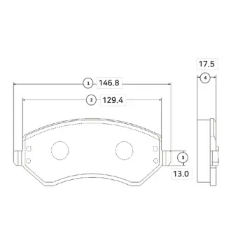 Передние тормозные колодки CTR GK0090 Jeep Cherokee