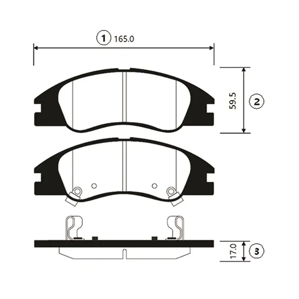 Передние тормозные колодки CTR GK0538