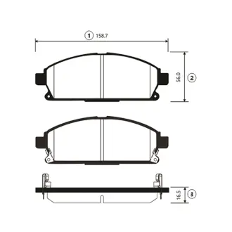 Передні тормозні (гальмівні) колодки CTR GK0724 Infiniti