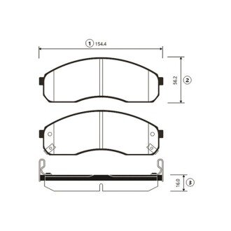 Передние тормозные колодки ctr GK0519
