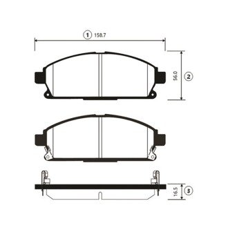 Передние тормозные колодки ctr GK0724 на Ниссан Х (икс) трейл т30